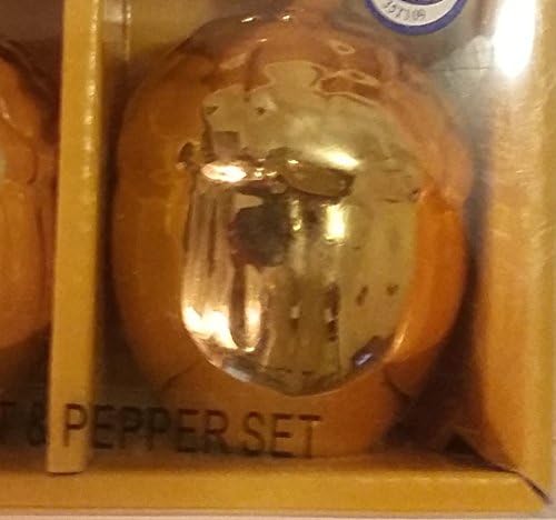 Gold Plated Salt and Pepper Shaker