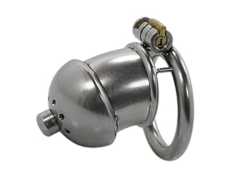 Edelstahl Peniskäfig Zero Small mit Dilator (Cockring 40 mm)