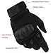 Valpeak Mens Military Tactical Gloves Hard Knuckle Gloves Motorcycle Shooting Airsoft Riding Working Women (Black, L)