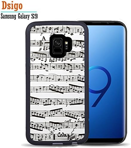 For Samsung S9 Case, Dsigo TPU Black Full Cover Protective Samsung Galaxy S9 5.8" (2018 Released) - Sheet music