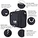 MelodySusie Premium Hanging toiletry bag, Large Travel Cosmetic, Toiletries, Makeup, Brushes Bag, Waterproof Portable Bathroom and Shower Organizer Kit for Women and Men (Black)