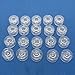 Kalevel 25pcs Sewing Machine Bobbins Plastic Clear Transparent Bobbins Sewing Machine Accessories and Tools Kit