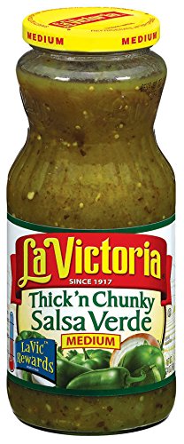 La Victoria Thick and Chunky Salsa Verde Medium, 24 Ounce