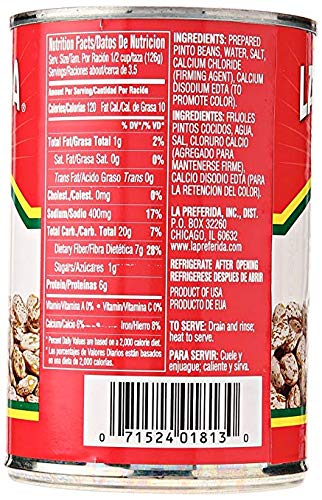 LA PREFERIDA PINTO BEANS, 15 OZ (PACK – 1)