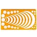 Unime 4 PCS French Curve Set, Circle Radius Master Drawing Template Arc Template Stencil, French Curve Drawing Template for All Purposes, Bendable Curve Template Ruler