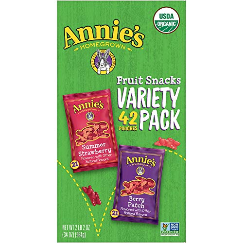 Annie's Homegrown Organic Fruit Snacks (Variety Pack, 0.8 oz (42 Pouches)) Pricepulse