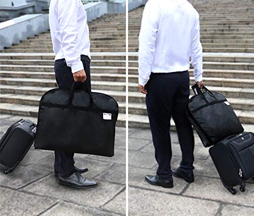 STEVOY 40" Breathable Garment Bag, Suit Covers, Travel Carrier Bag with Handles, Foldover