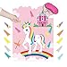 VEHIRIN Pin The Horn on The Unicorn Birthday Party Favor Games Unicorn Party Supplies Unicorn Gifts for Girls