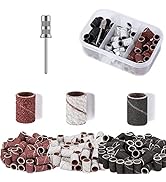 Sanding Bands for Nail Drill 75pcs Manicure Efile Sanding Bits Pieces Replacement 3/32 Inch Grind...