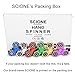SCIONE Fidget Spinner 5 Pack Rainbow Hand Finger Stress Relief Reducer Toys for Adult Kids EDC ADHD Anxiety Toy