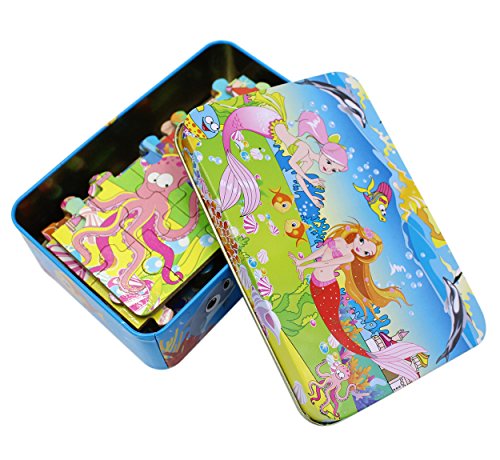 image for BabyPrice 100 Pieces Kids Wooden Jigsaw Puzzle for toddlers 3-6 Ages, 