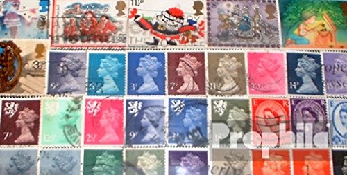 Prophila Collection United Kingdom 50 different stamps (Stamps for collectors)