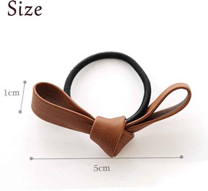 Amazon Co Jp ル セリジエ ヘアゴム リボン セット シンプル 大人 かわいい おしゃれ フェイクレザー ６色セット 服 ファッション小物
