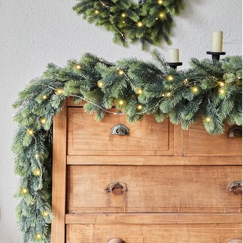 PARTY JOY Christmas Garland with LED Lights