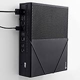 FLOATING GRIP® Xbox One, vertical wire wall mount (Black), Patent pending and proprietary design, Made in Denmark (ONLY FOR STORAGE IF USING THE DISCDRIVE)