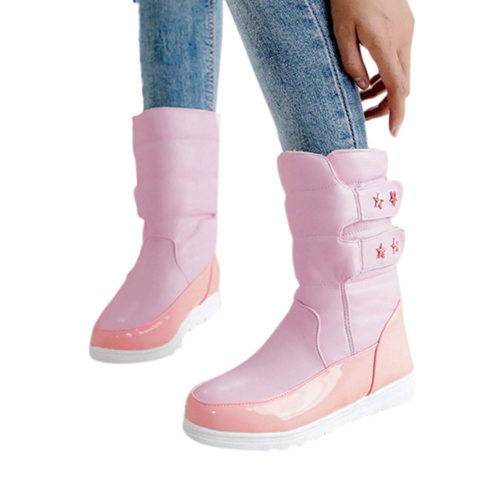 Dragon868 Stivaletti di Donna Stivali Alti Invernale Doposci con Pelliccia  Caldo 3D Stelle Decorazione Stivaletti A Strappo Nero Friday Cyber Monday  Scarpe e borse urban-earth.co.uk