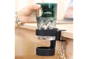 1PC Minimalist Desktop Cup Holder Item Stand - Space-Saving Beverage Bottle Rack with Secure Clamp, Durable Easy to Clean for