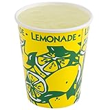 Perfect Stix LCL16-50 Squat Paper Lemonade Cup with Lids, 16 oz. (Pack 50 Cups, Straws and Lids) (Pack of 50)