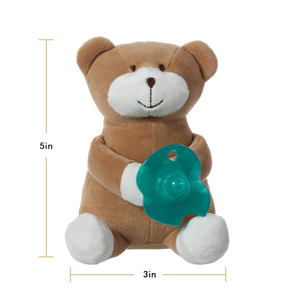 teddy bear with pacifier