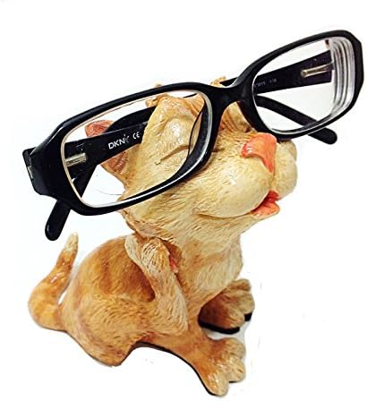Tabby Kitty Cat Lovers Novelty Eyeglass Holder Stand