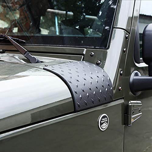 LLKUANG Car Black Cowl Body Armor Outer Cowl Covers Side