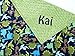 Personalize Double Minky Baby Blanket - Dinosaur Minky Front, You Choose SOLID COLOR minky
