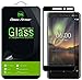 [2-Pack] Dmax Armor for Nokia 6.1 (Nokia 6 2018) Tempered Glass Screen Protector, (Full Screen Coverage) (Black)