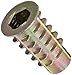 E-Z Lok Threaded Insert, Zinc, Hex-Flanged, M6-1.0 Internal Threads, 20mm Length (Pack of 50)