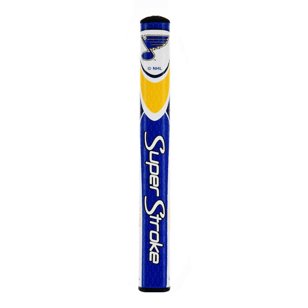 Super Stroke NHL Golf Putter Grip, St. Louis Blues (Mid Slim 2.0) | Officially Licensed Through Team Golf | Cross-Traction Surface Texture and Oversized Profile|Even Grip Pressure