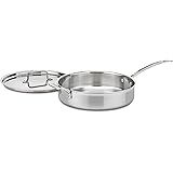 Cuisinart MultiClad Pro Stainless 5-1/2-Quart Saute with Helper and Cover