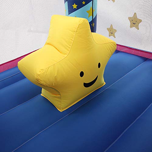 DREAMVAN Inflatable Bounce House with 350W Air Blower (Stars Castle) --Jumping Area 66" 63"-- 420D Oxford Cloth 840D Oxford Cloth Jump Surface - Thumbnail 6