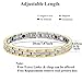 Vinca Mascot Ladies Elegant Magnetic Bracelet for Women Arthritis Pain Relief Perfect Health, Gold Silver