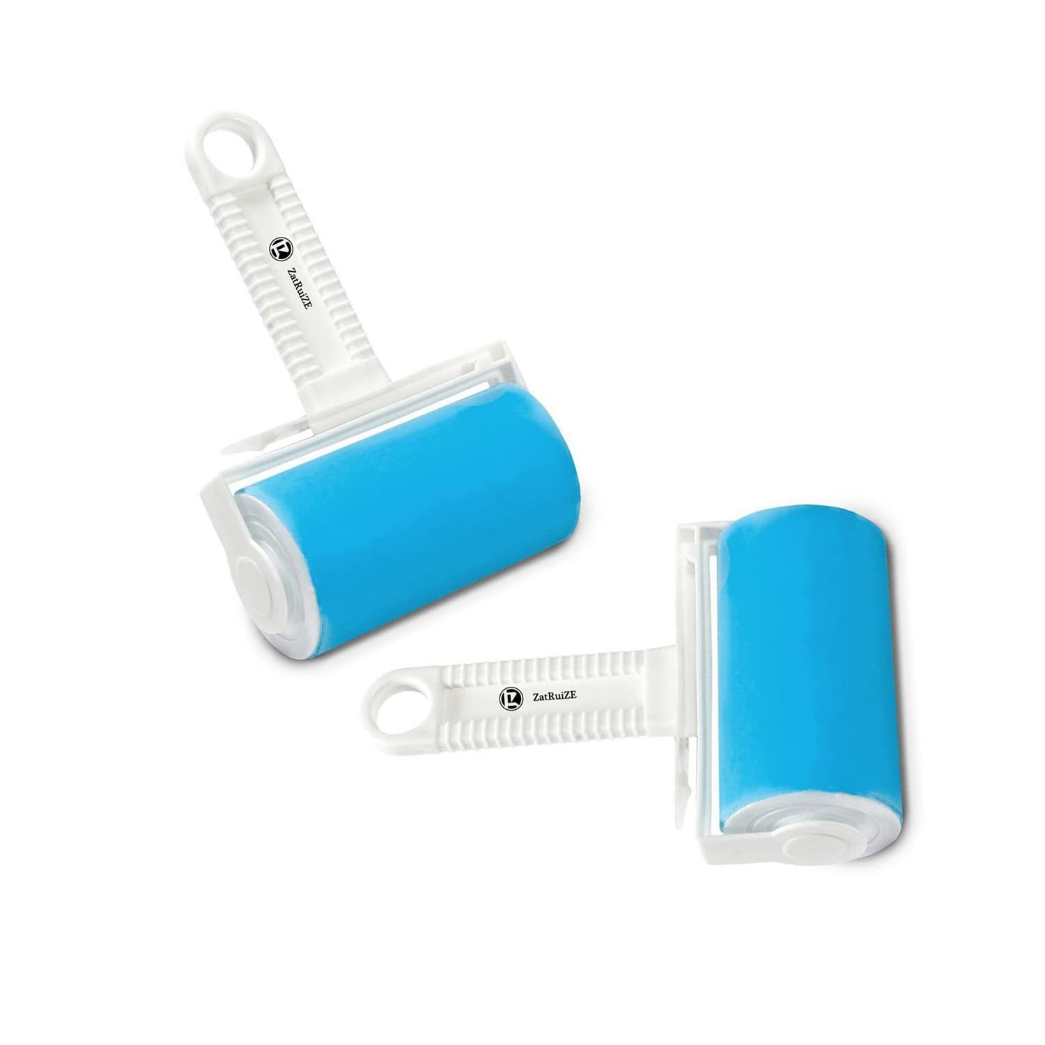 2 Pack Lint Roller, 2-in-1 Fabric Shaver,Pet Hair Remover, Reusable & Portable Lint Remover for Clothes, Furniture, Car, Couch, Sofa, Blue