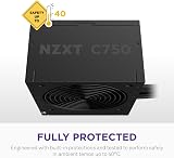 NZXT C750 Bronze ATX 3.1 Power Supply 750W 12V-2x6 120mm FDB Black view 7