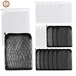 Dadabig 20 Pezzi Sacchetti per Filtro Acquario Serbatoio Borsa Filtrata in Rete Riutilizzabile Sacchetto Filtro con…