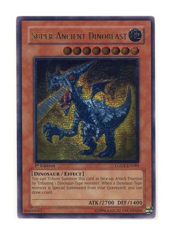 Yu-Gi-Oh! - Super-Ancient Dinobeast (LODT-EN088) - Light of Destruction - 1st Edition - Ultimate Rare