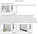 IDEALCRAFT Door Draft Stopper, Energy Efficient Under Door Seal, Door Stopper Keep Bugs Away, White 49 Inch Length