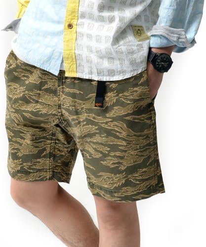 Amazon Rokx ロックス ハーフパンツ Tiger Short カモフラ 迷彩柄 メンズ Lサイズ Olive Rxms561 L Olive ミディアムパンツ 通販