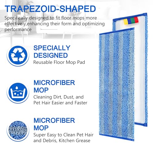15 Pack Replacement Microfiber Mop Pad – Universal 17-18" Heavy Duty Reusable photo 10