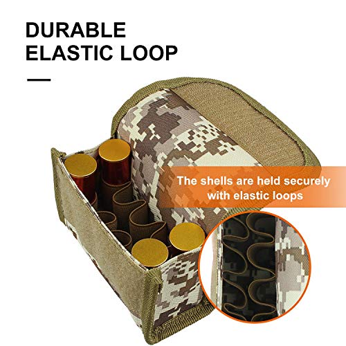 Kosibate Tactical Molle Dual Double Pistol 15mm Mag Magazine Pouch Close Holster(Desert Camo) - Thumbnail 2