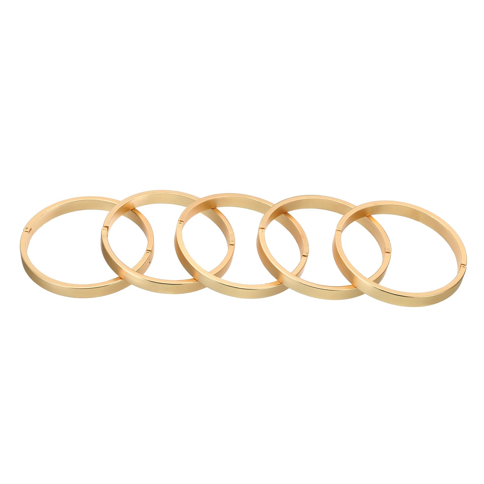 PATIKIL 50mm/2inch Binder Rings, 5PCS Paper Rings Book Rings Loose Leaf Binder Rings Small Metal for Index Cards Notebook Craft Classroom Calendar