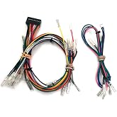 Universal Fighting Board Cables Quick Connect 20-Pin Joystick/Button Easy Plug Harness 4-Pin Touchpad Button Harness for Fighting Game Controller Board