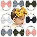 Baby Girl Nylon Headbands, Baby Hairbands Infant Toddler Headbands Elastics, Soft Hair Bows Petal Flower Knotted Accessories for Newborn