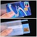 100 Pack Clear Card Holder Sleeves Waterproof New Medicare Card Protector PVC Soft Plastic Cardholder Transparent Credit Sleeve for Business Social Security ID Driver's License Frosted ID Protector