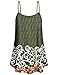 Cestyle Tunic Tank Tops for Women,2022 Woman's Summer Basic Causal Printed Leggings Shirts Spring Fashion Sleeveless Loose Fit Knit Spaghetti Strap Long Camisoles Green XX-Large