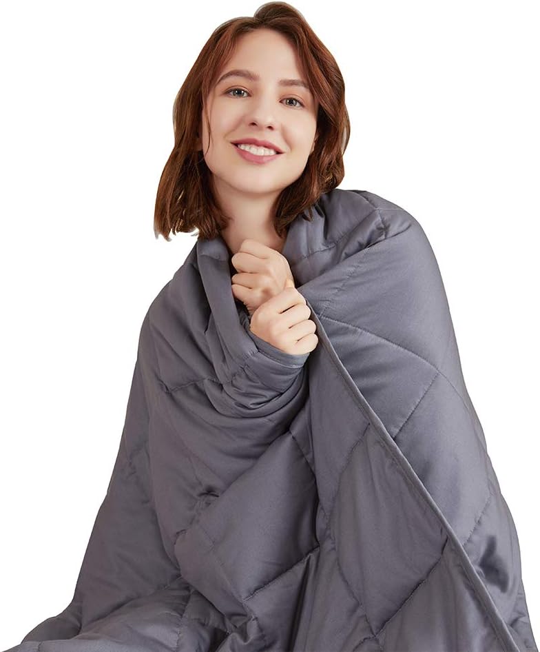 Amazon.com: Hiseeme Weighted Blanket Adult Summer (15 lbs, 60''x80