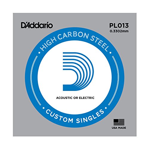 D'Addario PL013, Corda Individual de Aço Redonda para Violão
