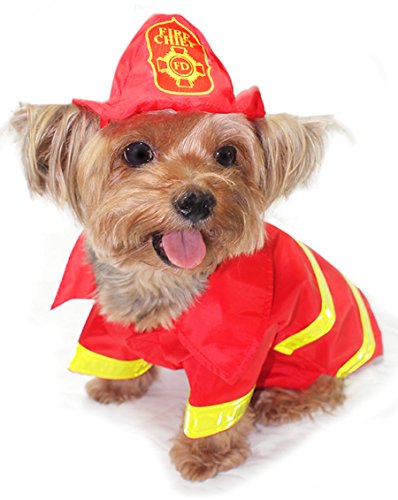 Fireman Deluxe Firefighter Costume for Dogs by Puppe Love