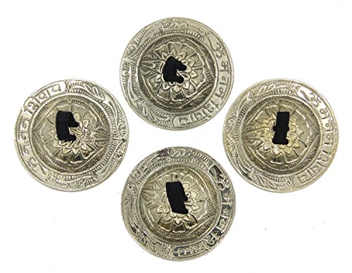 DharmaObjects Belly Dancing - OM Pro Finger Zills or Cymbals 2 Pair/4pcs Gold 6cm