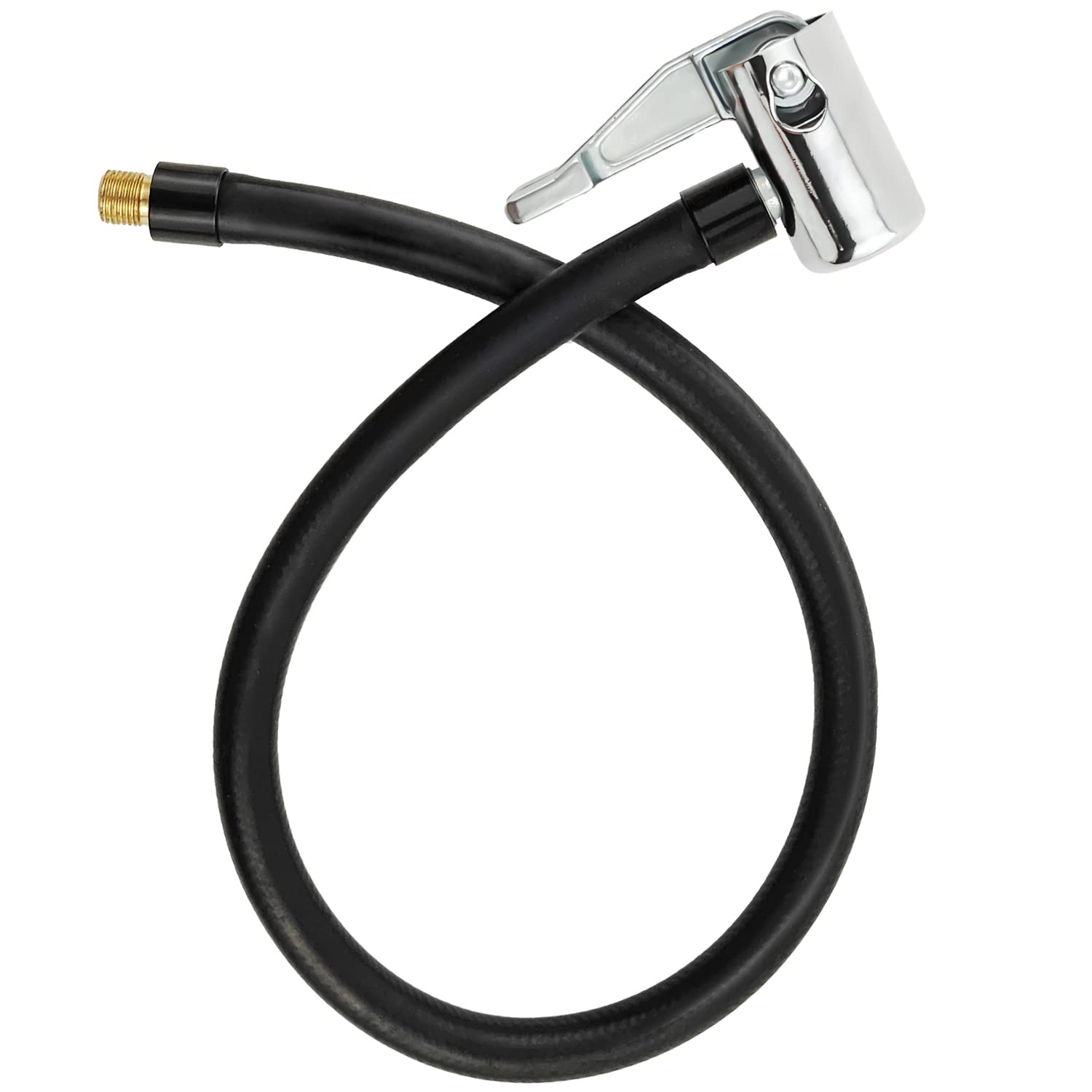 sciuU 50cm /19.7 inches Extension Tube Hose for Portable Air Compressors, Bike Car Motorcycle Bicycle Tyre Air Pump Inflator Replacement Hose, Locking Adapter Schrader American valve - Thrust Valve